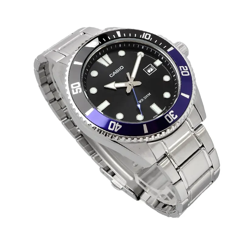 Casio Duro Diver's 200M Black Dial Men's Watch- MDV-107D-1A2V